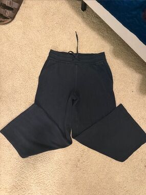 Kids Black Drawstring Jogger Sweatpants